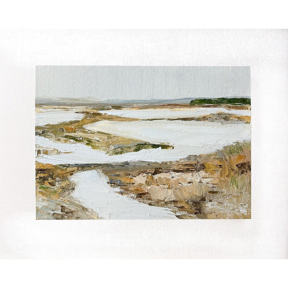 8x10 Original Oil Painting Lowcountry Impressionist Coastal Art Seascape Signed